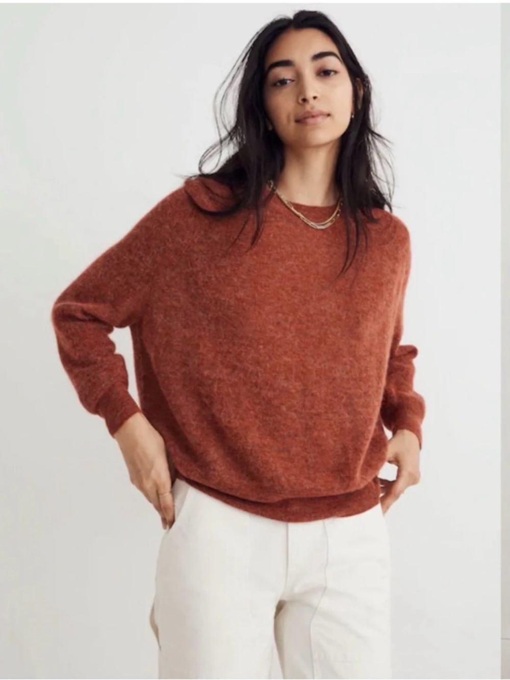 Madewell Elliston Crop Pullover Sweater